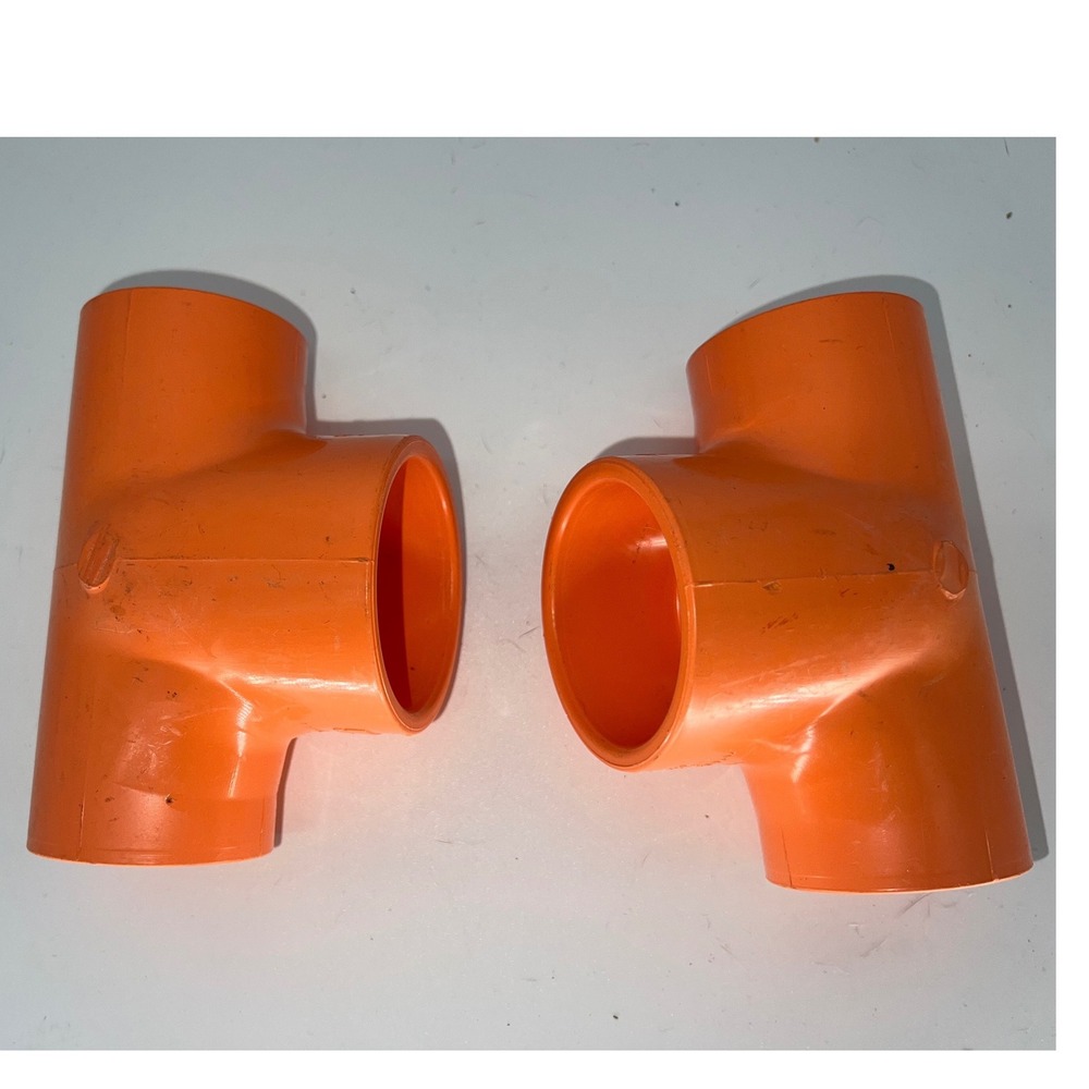 Spears Cpvc Tee , 1 1/2 x 1 1/2 x 2 Inch, USA Made Set of 2, for Fire sprinklers